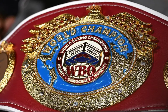 WBO heavyweight championship close up