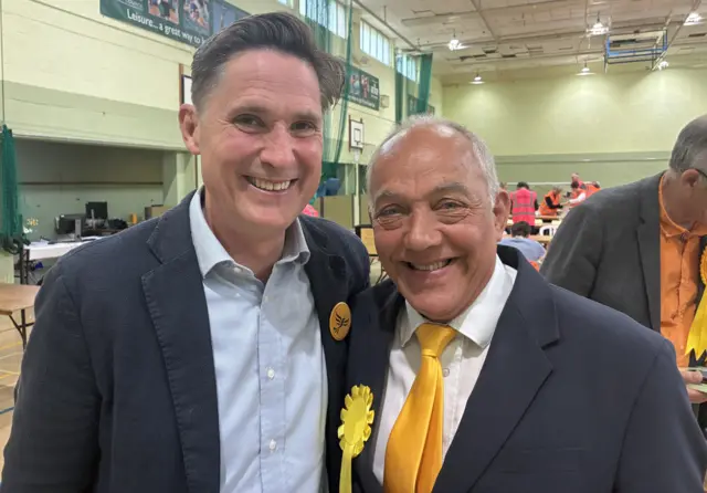 Witney MP Charlie Maynard and Lib Dem Councillor Andy Graham