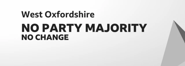 A graphic of the West Oxfordshire District Council no party majority result