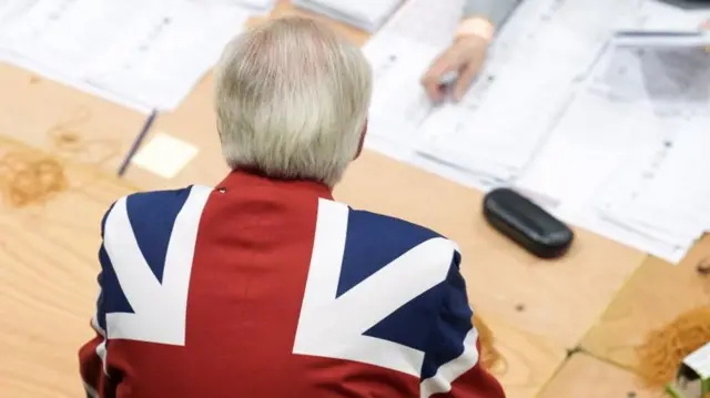 Man in union jack blazer
