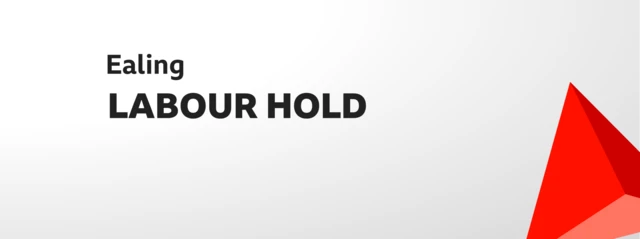 Graphic with Ealing Labour hold written on it