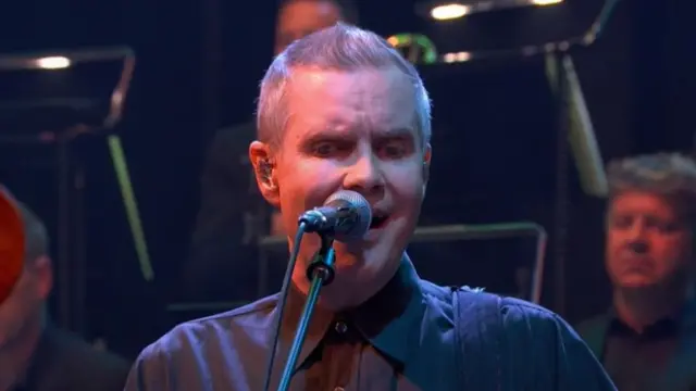 Icelandic rock band Sigur Rós performs at the Royal Albert Hall