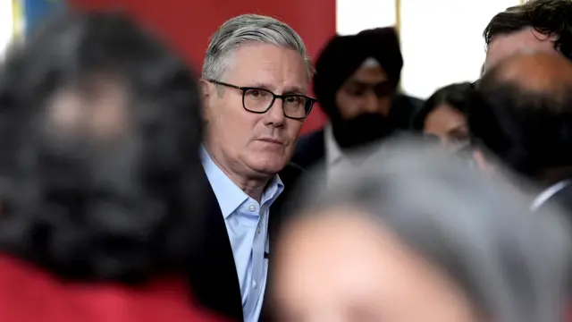 Keir Starmer meets Labour Party members at Kingsdown