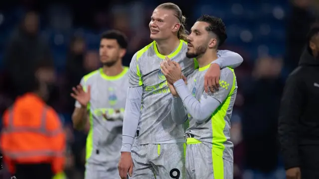 Rayan Cherki and Erling Haaland