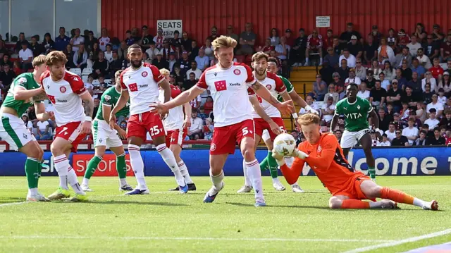 Stevenage v Stockport match action