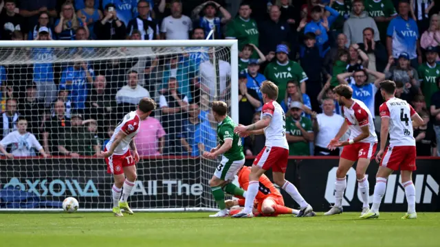 Stockport score a goal