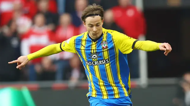 Caspar Jander in action against Boro