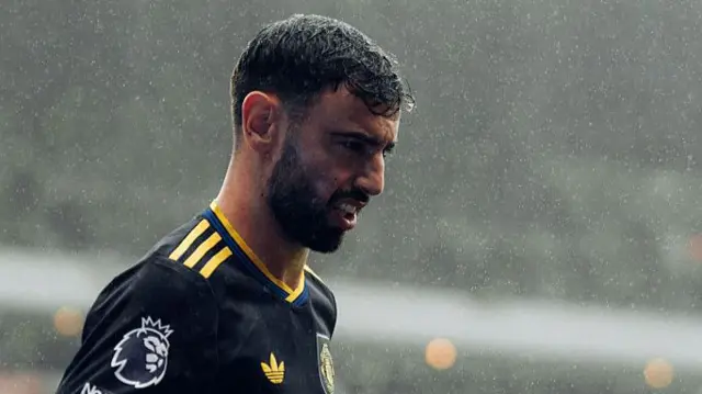 Bruno Fernandes of Manchester United in action