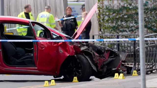 Damaged car