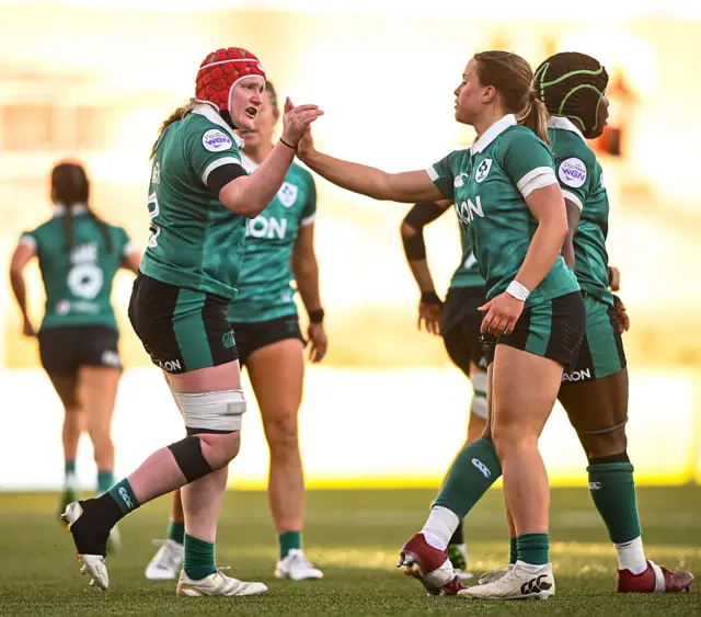 Aoife Wafer celebrates