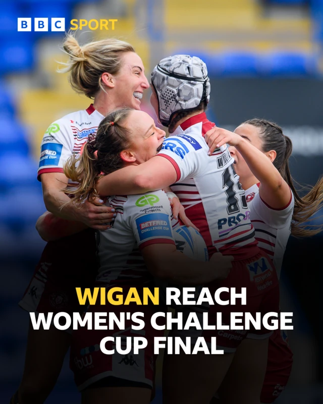 Wigan reach Women's Challenge Cup final graphic