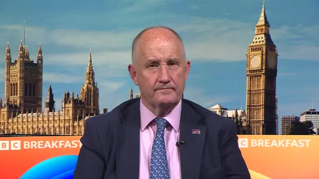 Kevin Hollinrake speaks in the BBC studio