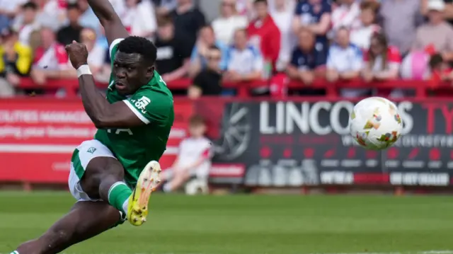 Adama Sidibeh shoots
