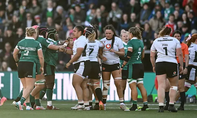 Ireland v Wales action