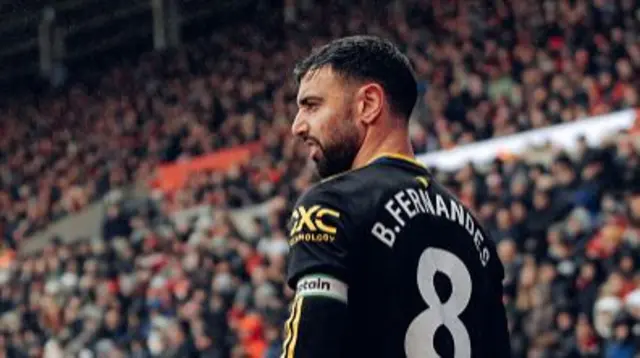 Bruno Fernandes of Manchester United in action