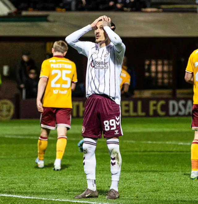 Motherwell 1-1 Hearts