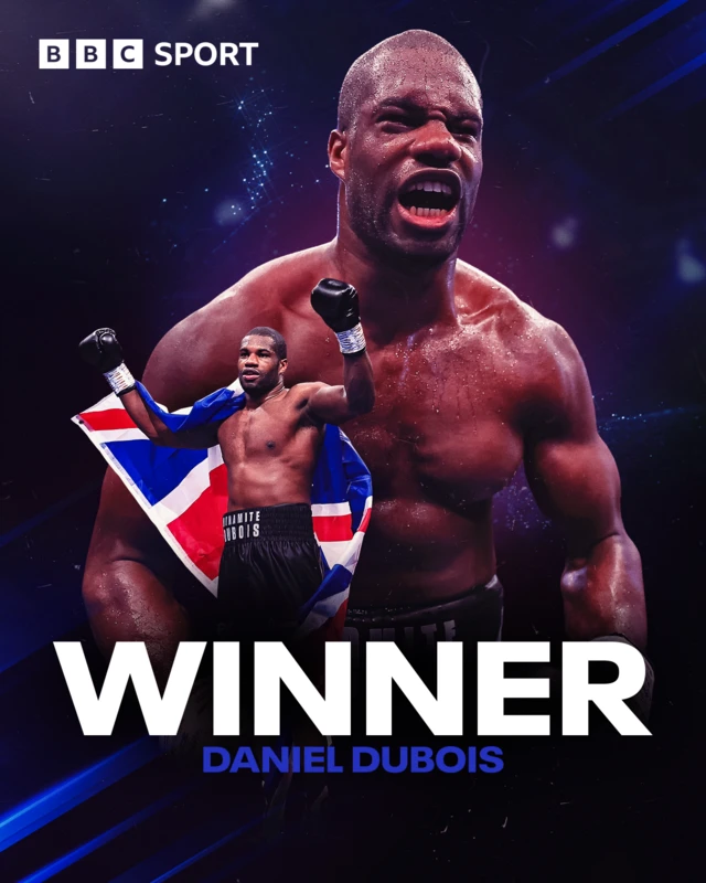 Daniel Dubois winning graphic