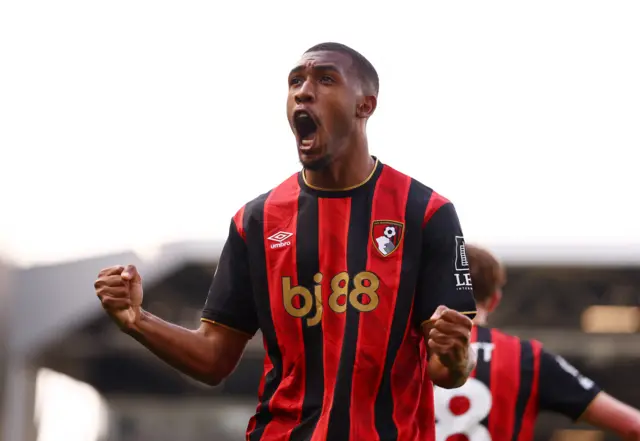 AFC Bournemouth's Rayan Rocha celebrates scoring their first goal