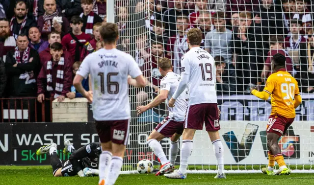 Motherwell 1-0 Hearts