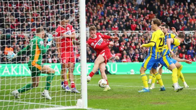Tommy Conway takes a shot