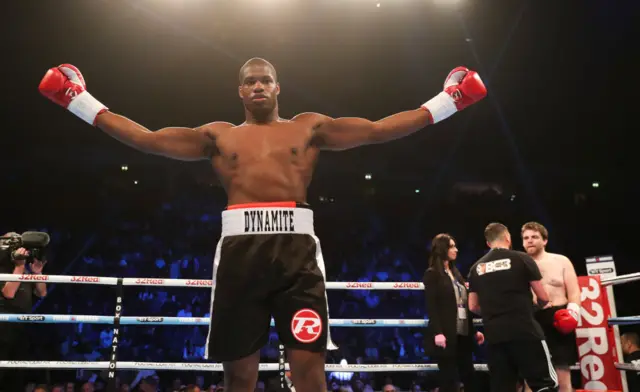 Daniel Dubois as a teeanger in the ring