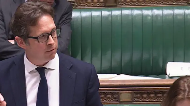 Conservative shadow secretary for Northern Ireland Alex Burghart in the Commons.