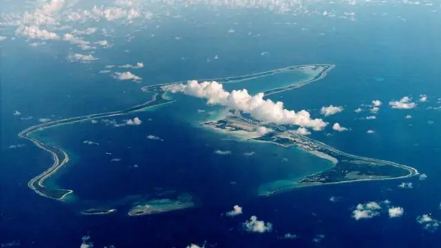 File photo of Diego Garcia,largest island in the Chagos archipelago.