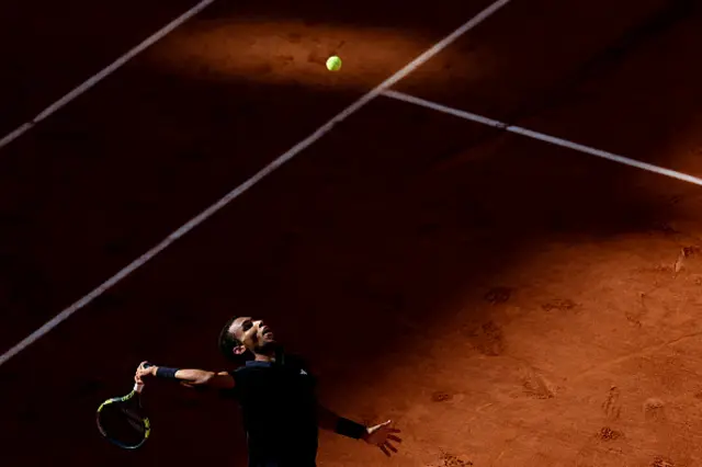 Canada's Felix Auger-Aliassime serves