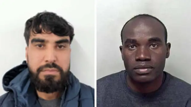 A split image of Mohammad Tajik (L) and Alnour Mohamed Ali (R).