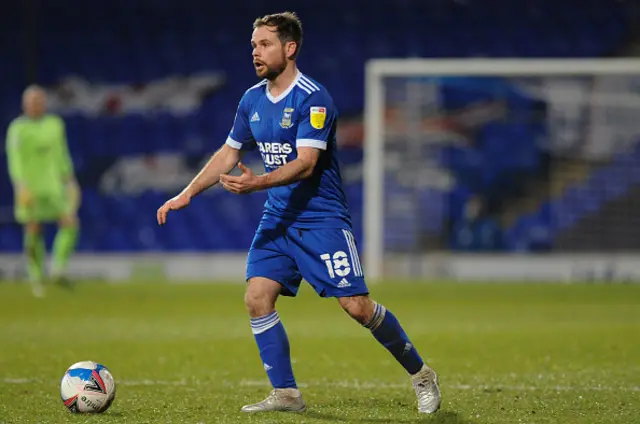 Alan Judge playing for Ipswich