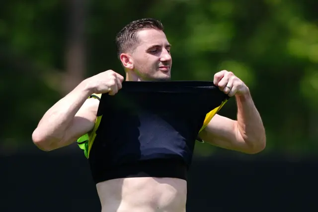 Scotland's Kenny McLean during a training session at the Atrium Health Training Ground in Charlotte, North Carolina.