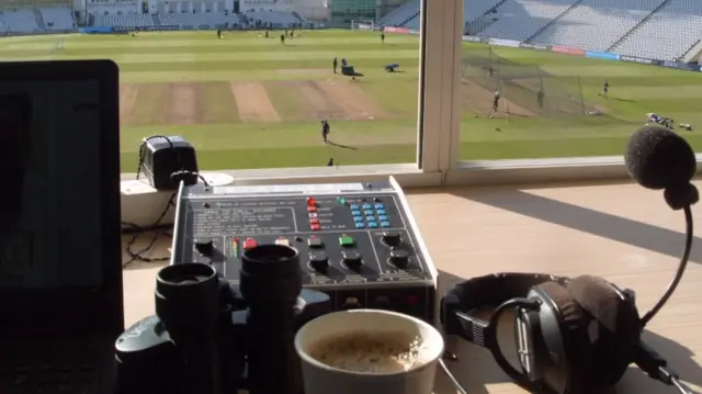 Trent Bridge commentary box