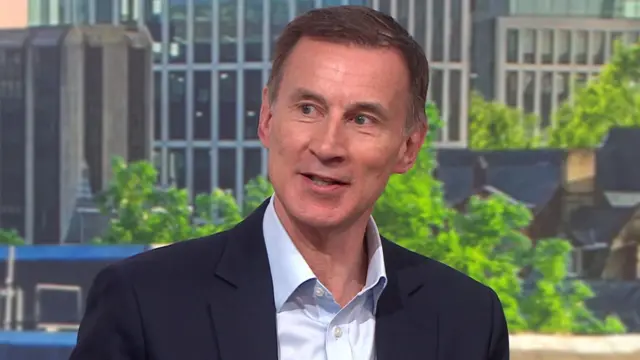 Former Chancellor Jeremy Hunt speaks to BBC Politics Live