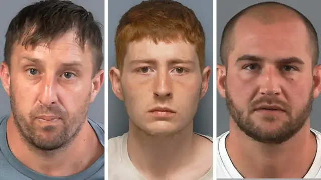 From left to right: Darren Medhurst, Harley Haynes and Callum Darch
