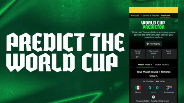 BBC World Cup predictor