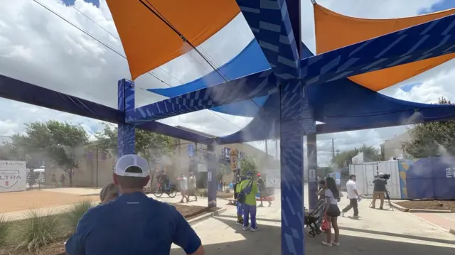 Misting tent