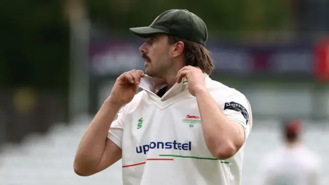 Leicestershire's Ben Green in the field