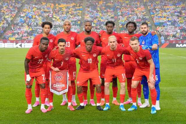 Canada national team pose for a photo
