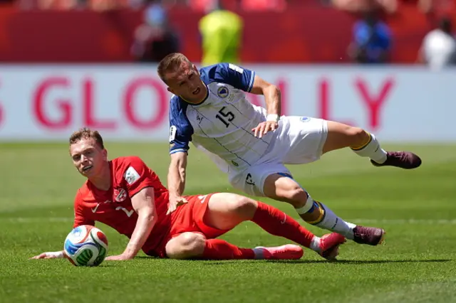 Amar Memic of Bosnia and Herzegovina in action