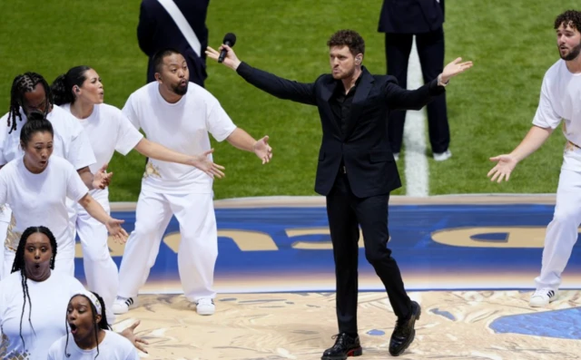 Michael Buble performs