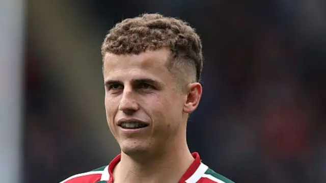 Billy Searle in action for Leicester Tigers.