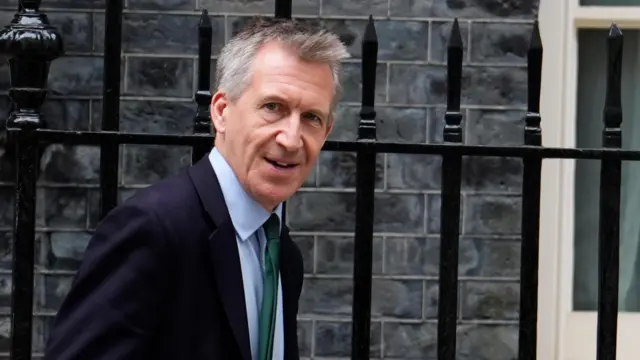 Newly appointed Defence Secretary Dan Jarvis leaving 10 Downing Street,
