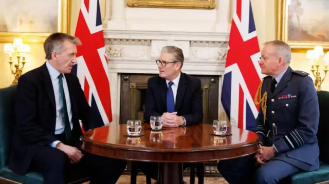 New Defence Secretary Dan Jarvis meets Prime Minister Keir Starmer and Army chief Sir Richard Knighton
