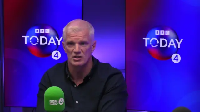 Carns in the Today programme studio