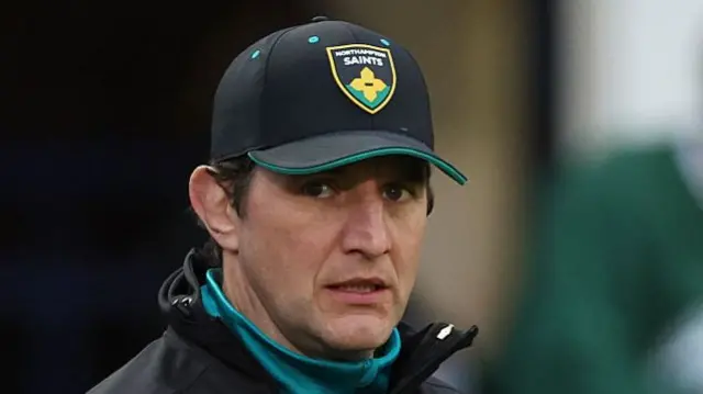 Northampton Saints director of rugby Phil Dowson looking on before kick-off.