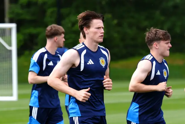 Scott McTominay in training