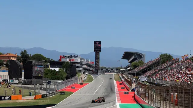 view of the track in Barcelona