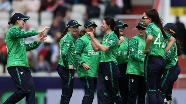 Ireland celebrate Arlene Kelly breaking up the Bryce sisters' partnership