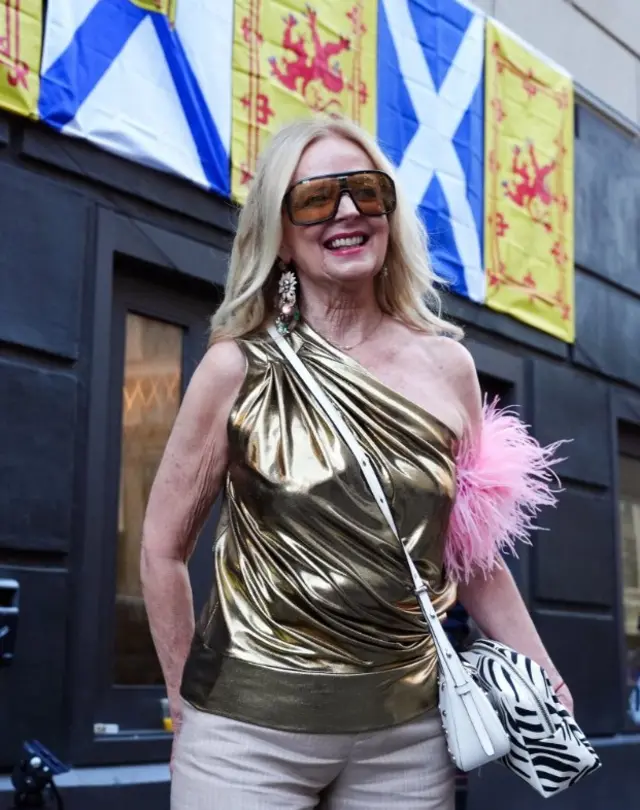 Clare Grogan arriving ahead of a Scottish Night in Boston Dinner and Gala Event at the Royale, Boston