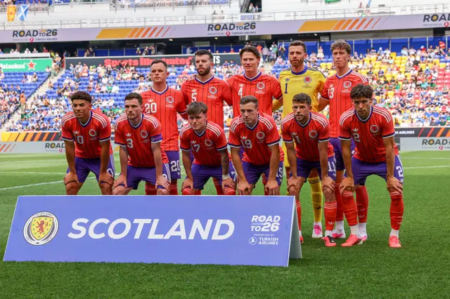 Scotland starting XI pose for a photo